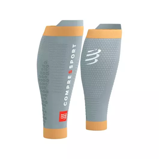 Compressport R2 3.0 szürke kompressziós sportszár T1 (30-34 cm)