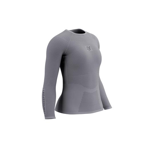 Compressport ON/OFF BASE LAYER LS TOP - szürke női aláöltözet S
