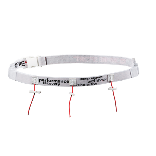 Compressport Race Belt - fehér rajtszámtartó öv